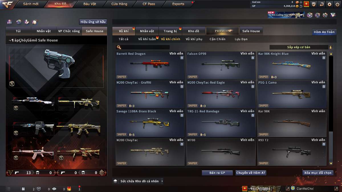 shop acc cf uy tin gia re